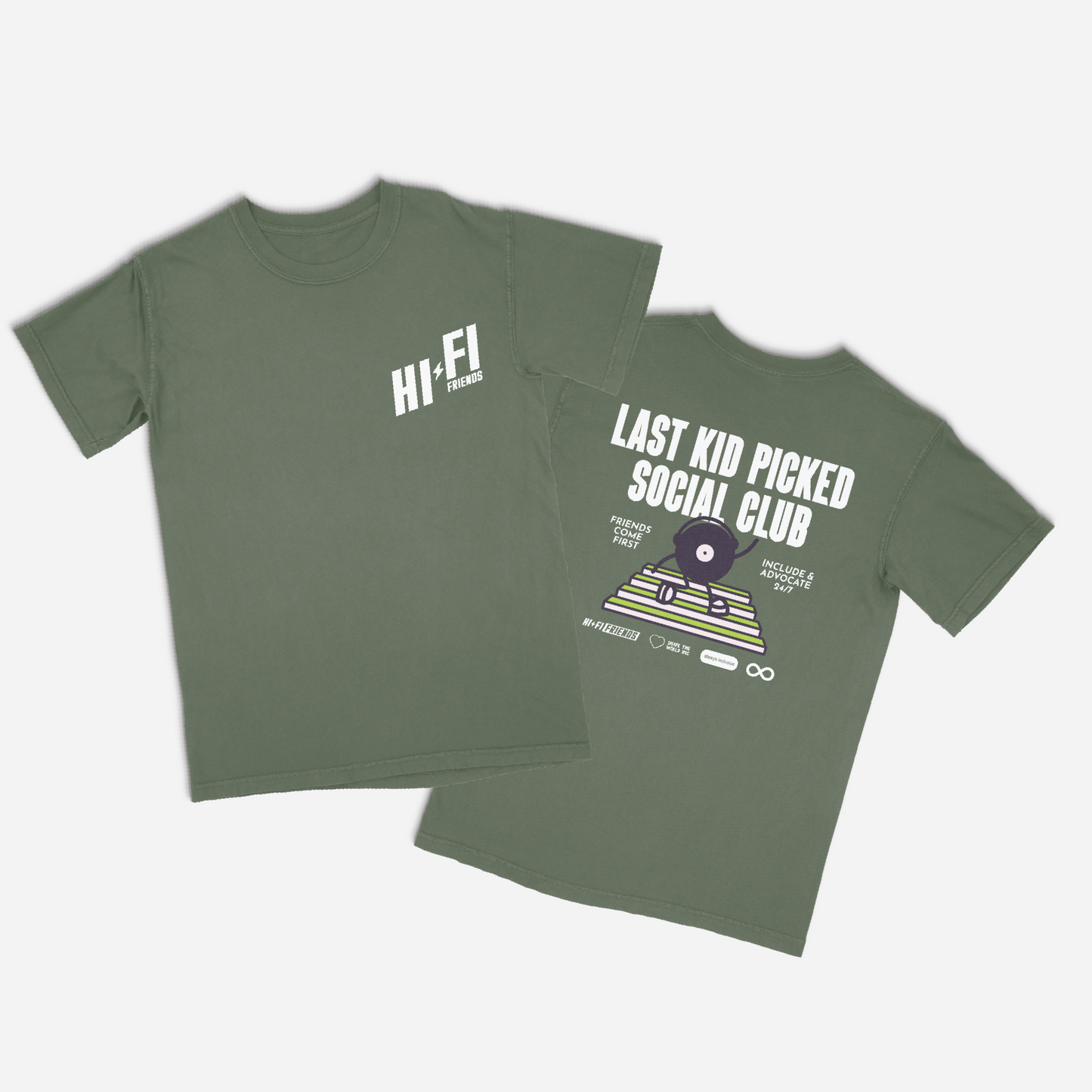 Last Picked Kid Social Club Moss Tee