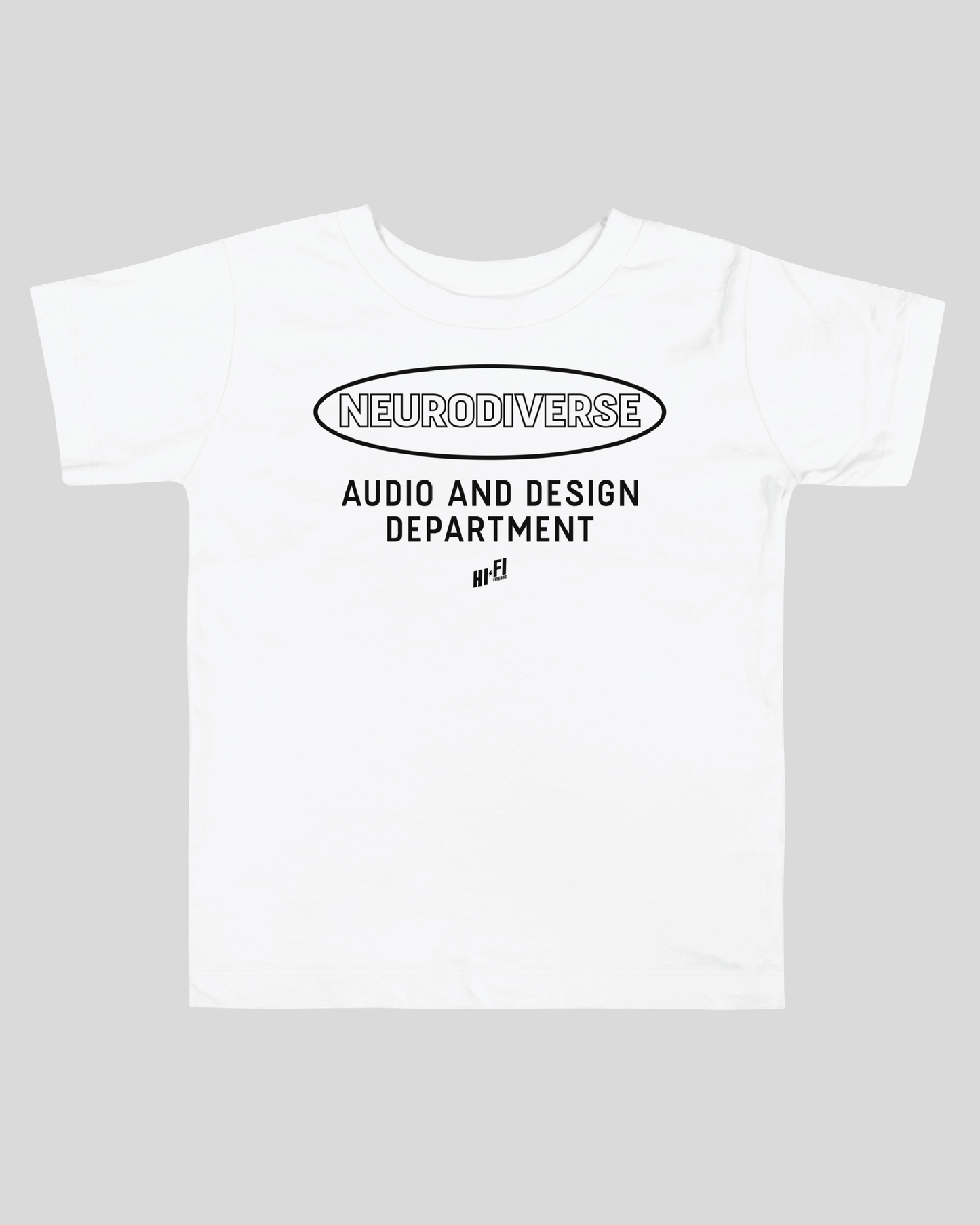 Toddler Neurodiverse Audio and Design Department Unisex Tee