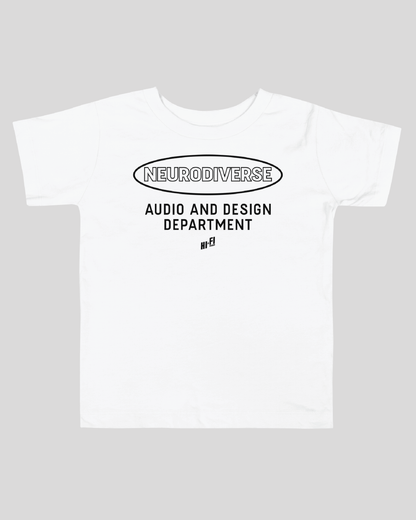 Toddler Neurodiverse Audio and Design Department Unisex Tee