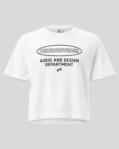 Women's Neurodiverse Audio and Design Department Boxy Tee