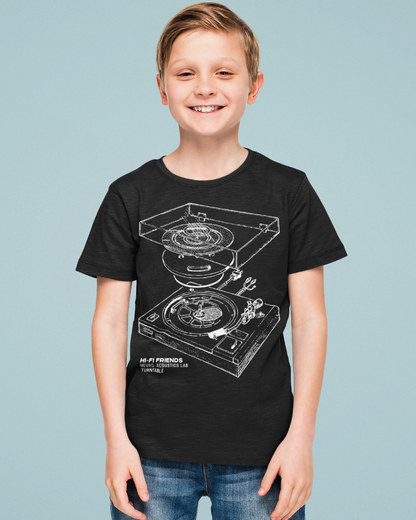 Youth Neuro-Acoustics Turntable Unisex Black Tee