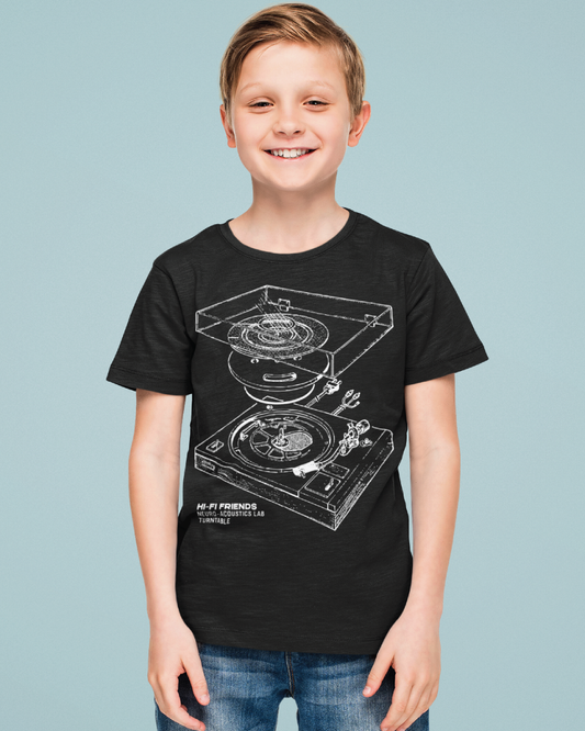 Youth Neuro-Acoustics Turntable Unisex Black Tee