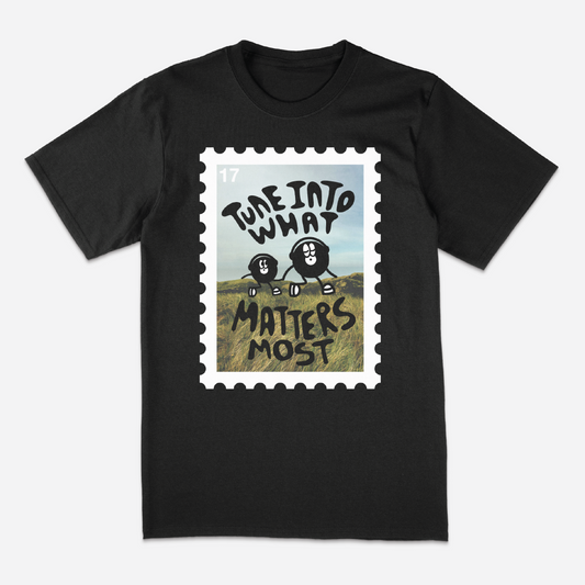 Youth Tune Into What Matters Most Black Tee