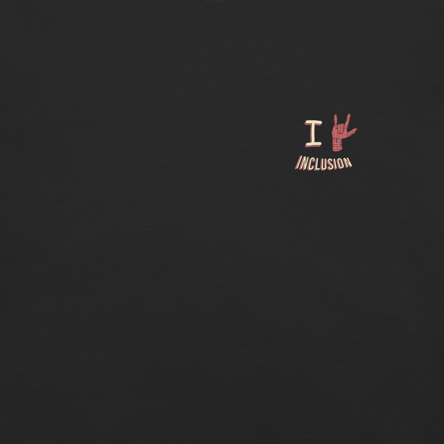 I Love Inclusion Black Tee