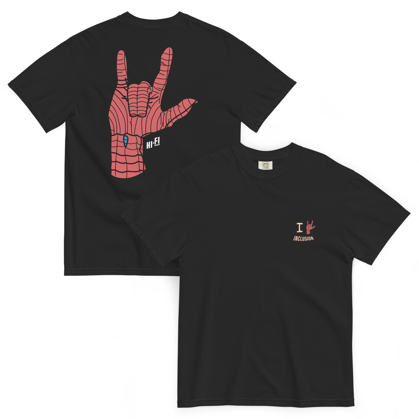 I Love Inclusion Black Tee