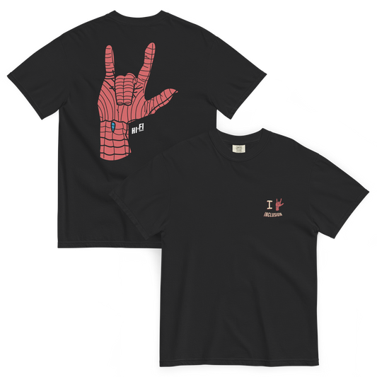 I Love Inclusion Black Tee