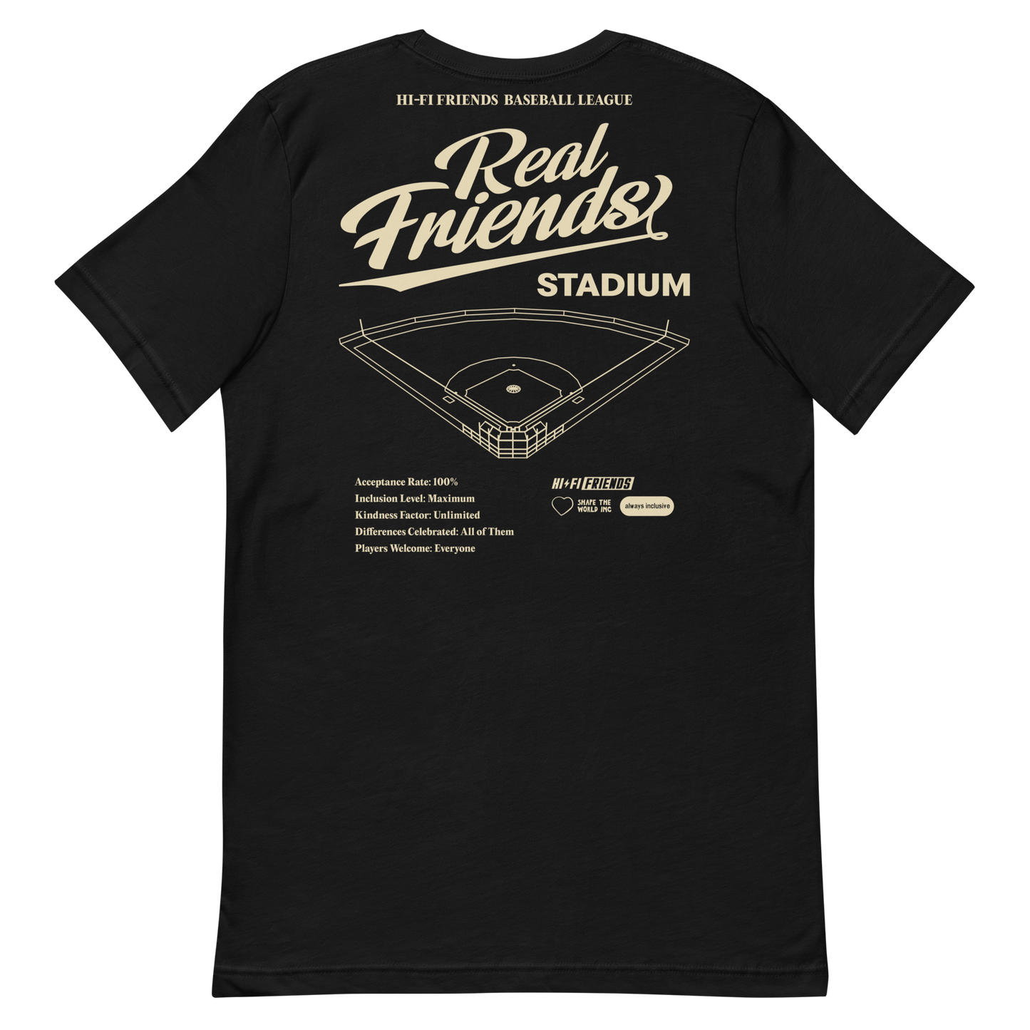 Real Friends Stadium Adult Unisex t-shirt