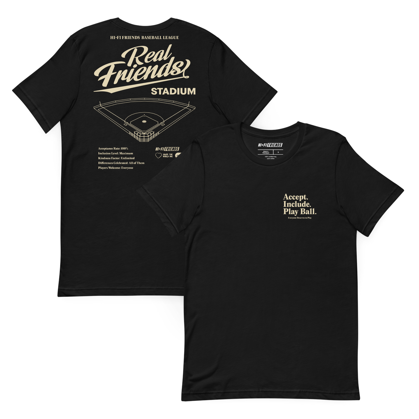 Real Friends Stadium Adult Unisex t-shirt