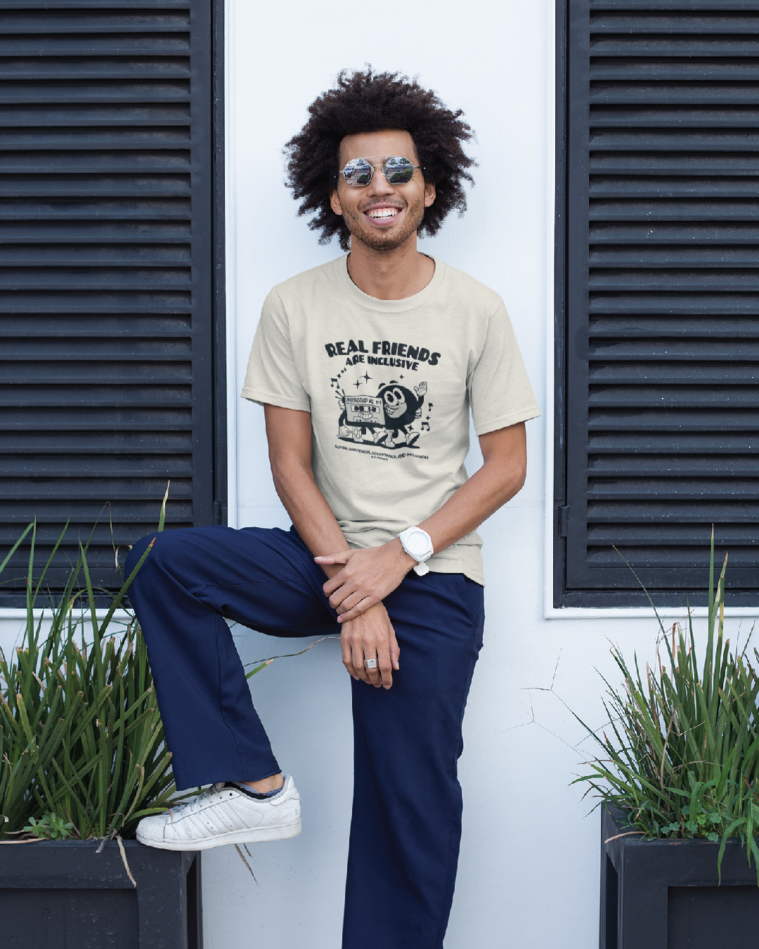 Adult Real Friends Are Inclusive Unisex Tee