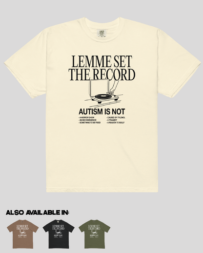 Adult Lemme Set The Record Unisex Tee