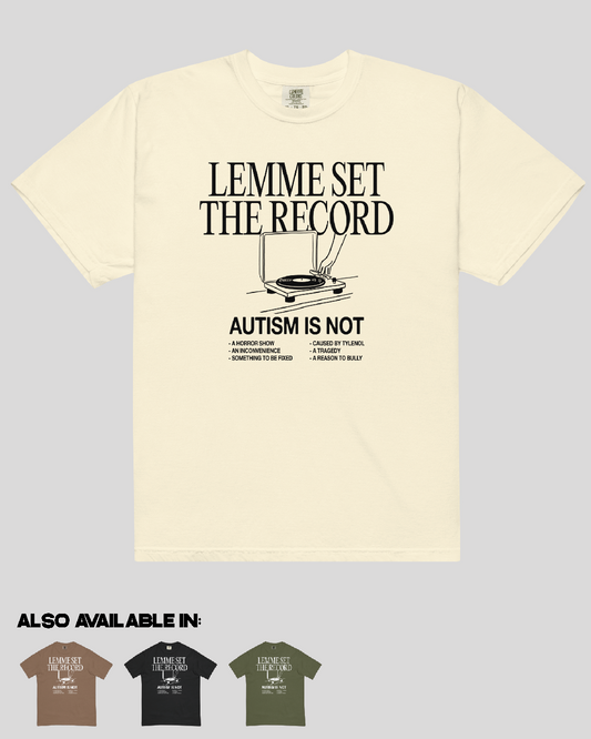 Adult Lemme Set The Record Unisex Tee