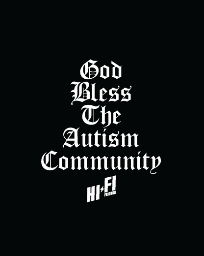 Adult God Bless The Autism Community Unisex Tee