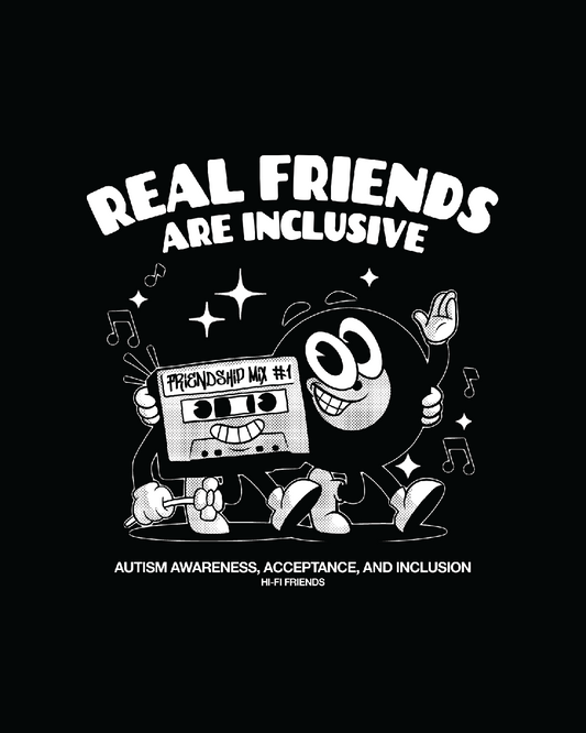 Toddler Real Friends are Inclusive Unisex Tee