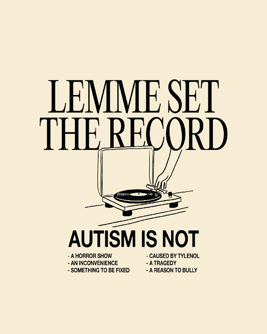 Adult Lemme Set The Record Unisex Tee