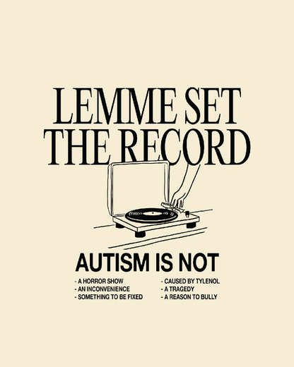 Adult Lemme Set The Record Unisex Tee