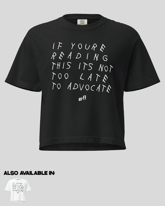Women's It's Not Too Late Boxy Tee