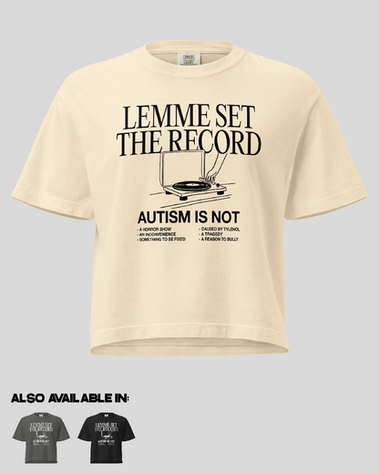 Women's Lemme Set The Record Boxy Tee