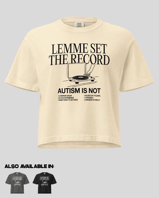 Women's Lemme Set The Record Boxy Tee
