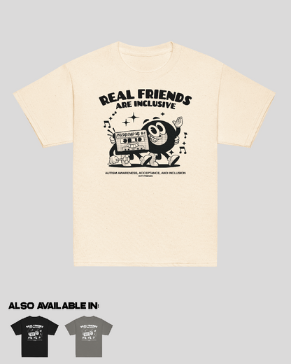 Youth Real Friends Are Inclusive Unisex Tee