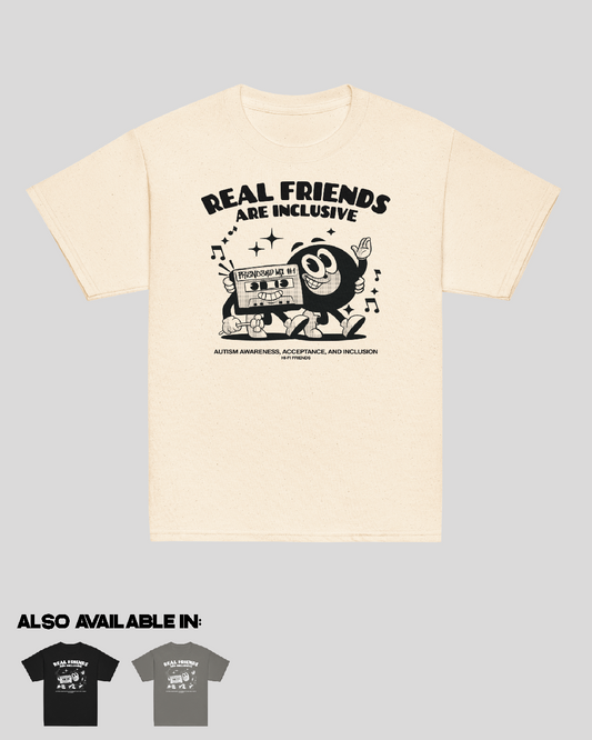Youth Real Friends Are Inclusive Unisex Tee