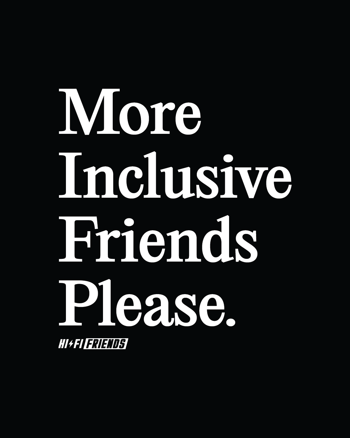 More Inclusive Friends Oversized Adult Crewneck