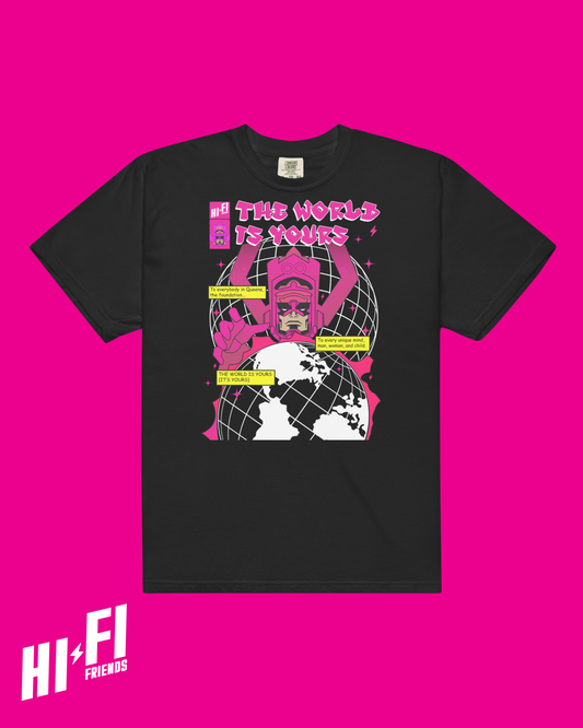 The World is Yours Black Tee