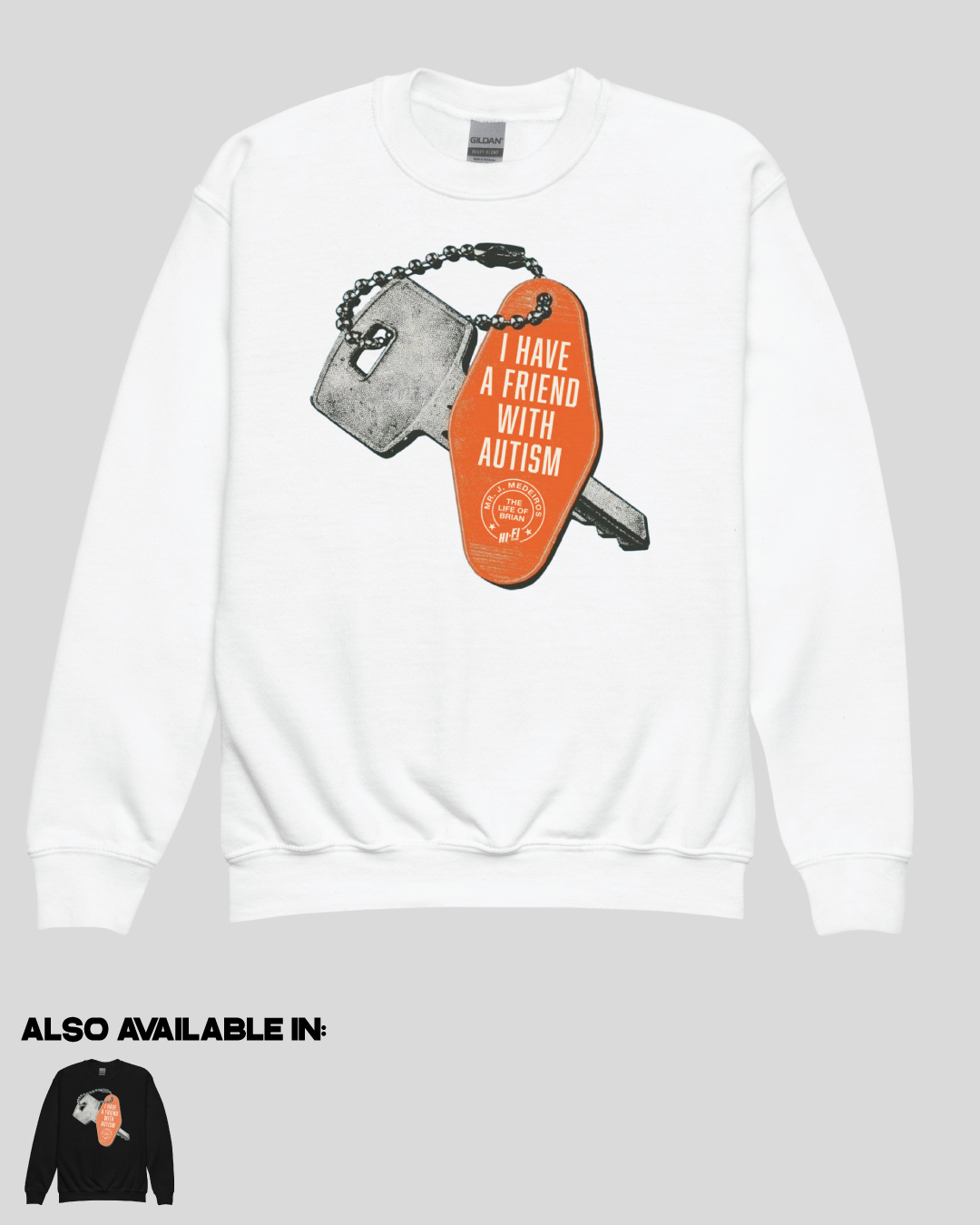 Youth I Have a Friend With Autism Unisex Crewneck