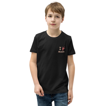 Youth I Love Inclusion Black Tee