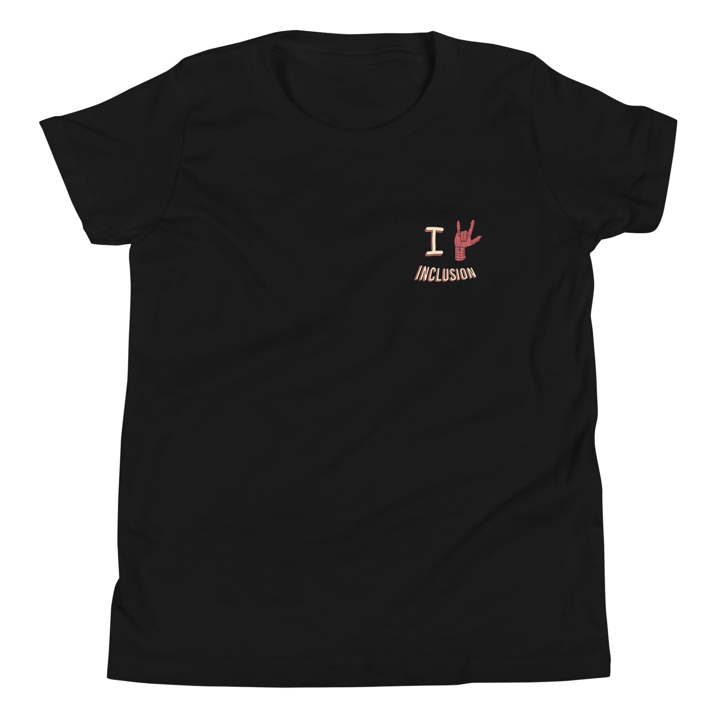 Youth I Love Inclusion Black Tee