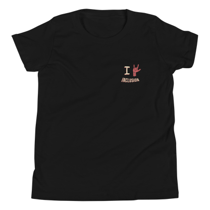 Youth I Love Inclusion Black Tee