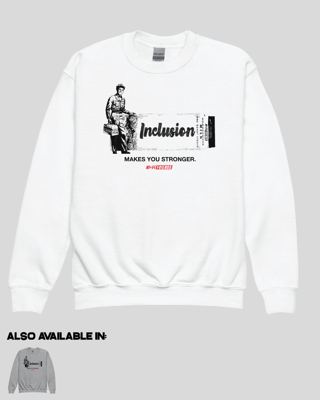 Youth Inclusion Makes You Stronger Unisex Crewneck