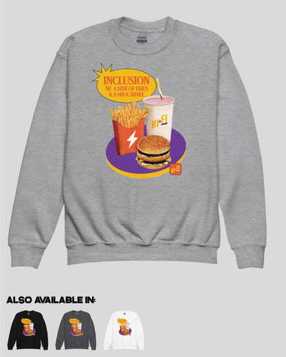 Youth Inclusion Combo Unisex Grey Crewneck